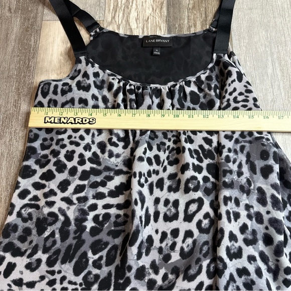 Lane Bryant Tank Top, Women’s 16, Leopard Print, Black, White - Picture 3 of 6